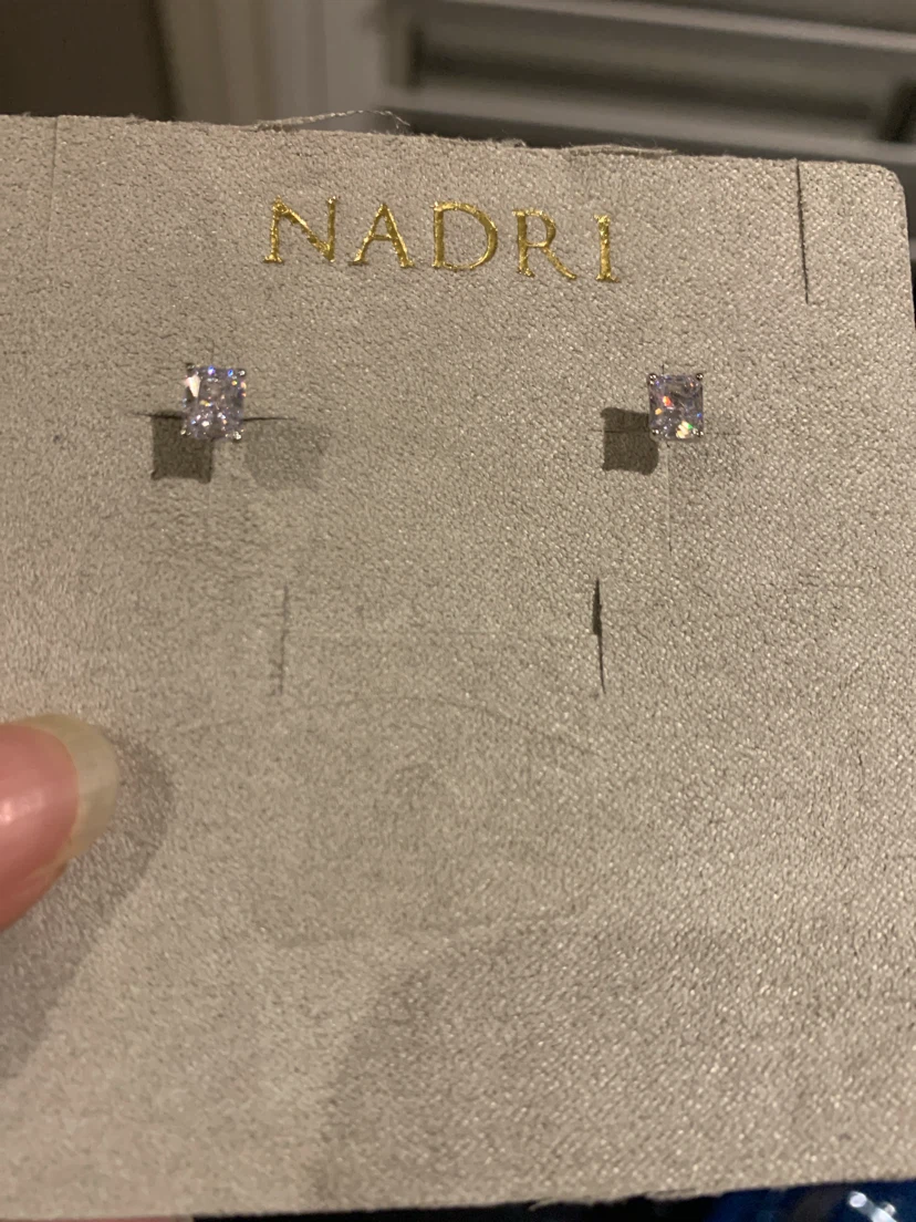 NEW NADRI Square Stud Earrings