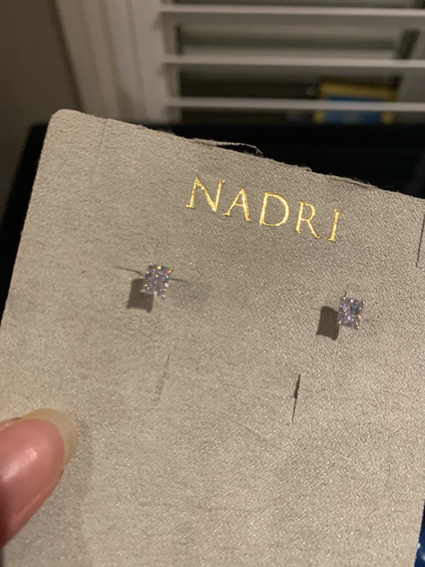 NEW NADRI Square Stud Earrings - photo 2