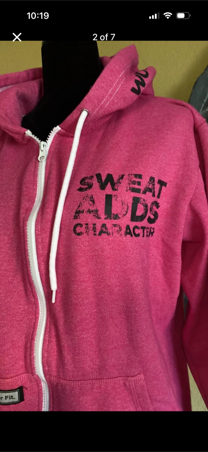 World Health Pink Zip Up Sweater - photo 2
