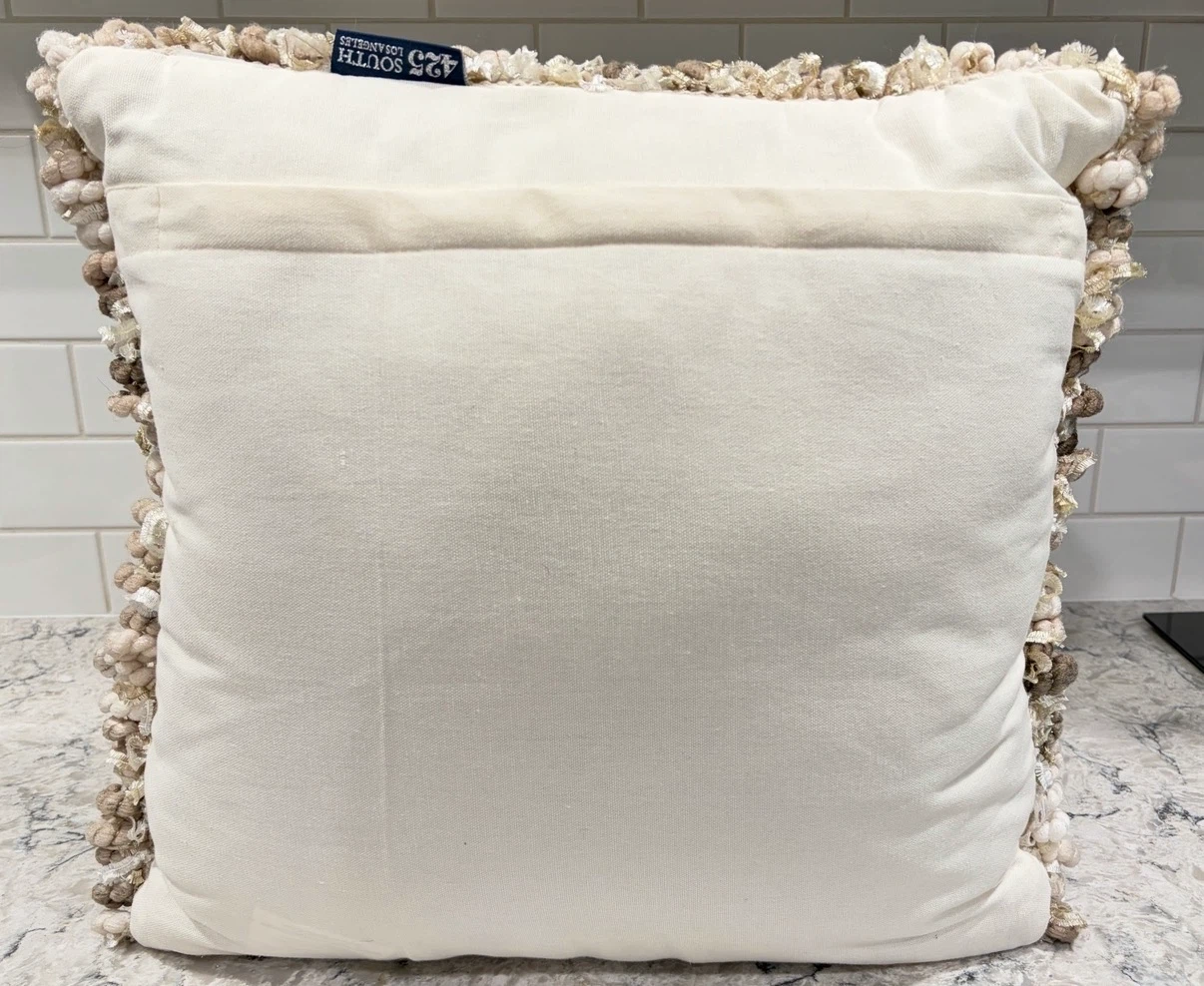 425 South Los Angeles Bouclé Textured Accent Throw Pillow - photo 2
