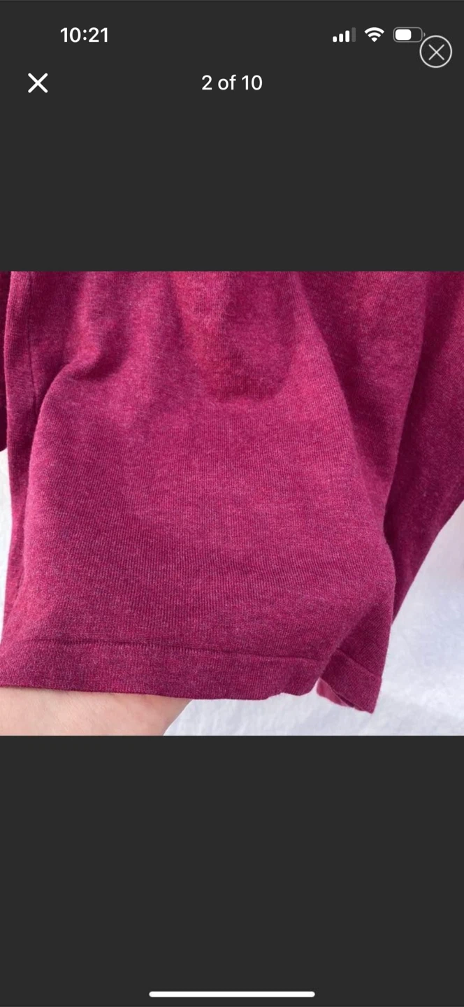 H&M Magenta Cowl Neck Long Sweater - photo 2