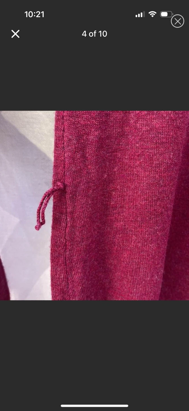 H&M Magenta Cowl Neck Long Sweater - photo 5