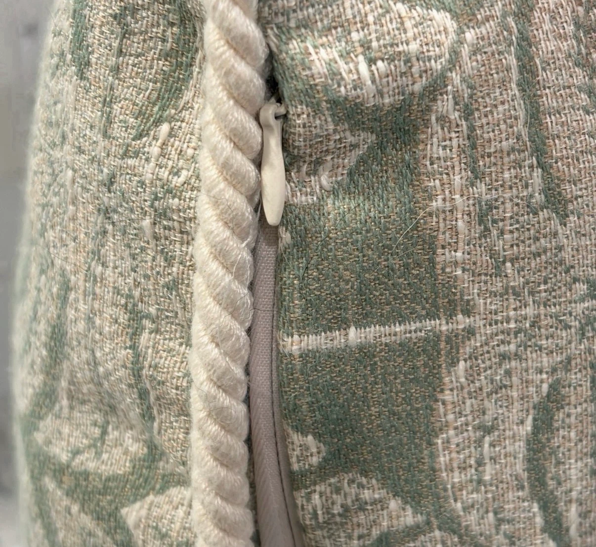 Tommy Bahama Tropical Leaf Throw Pillow w/ Rope Trim - photo 3