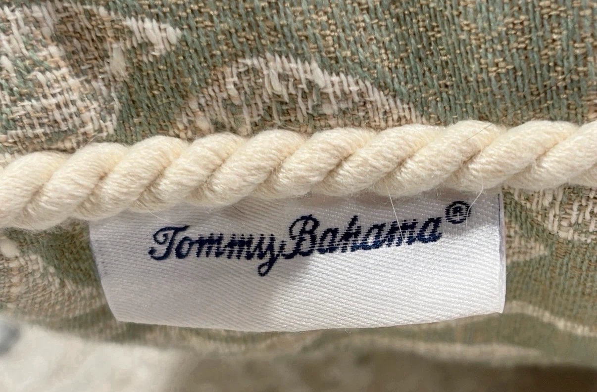 Tommy Bahama Tropical Leaf Throw Pillow w/ Rope Trim - photo 5