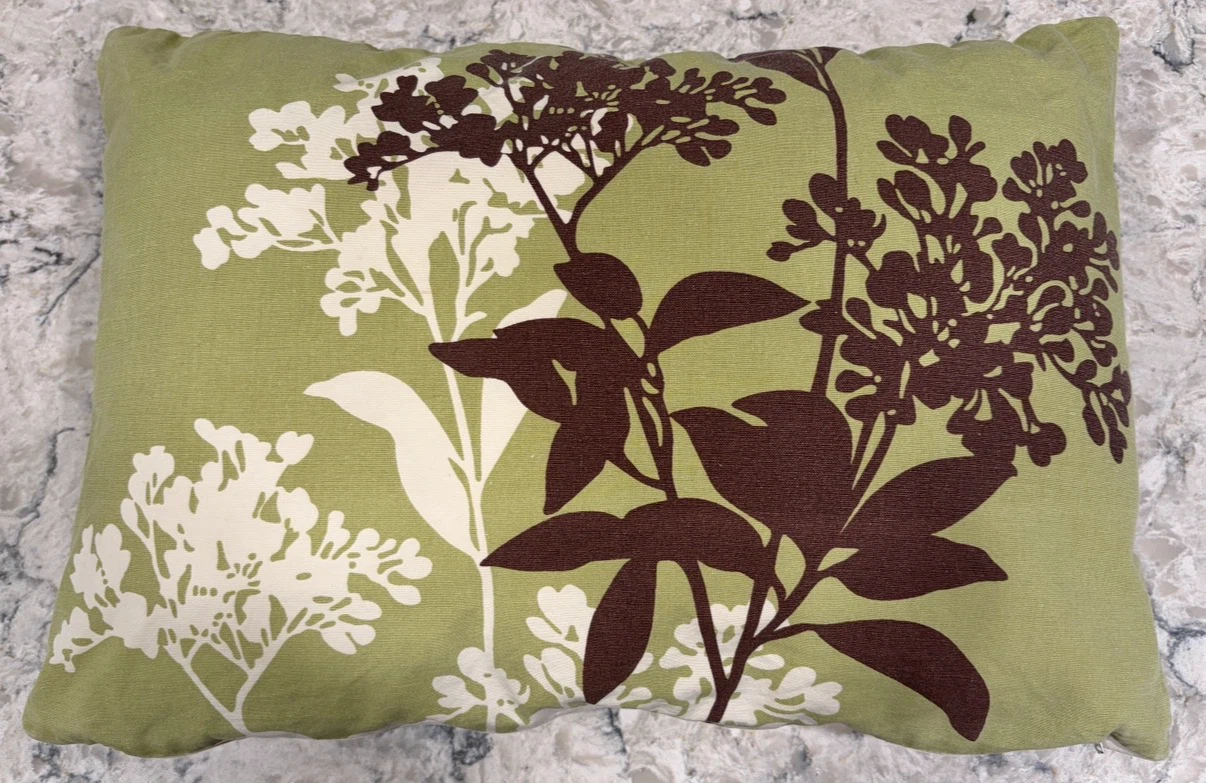 16” x 12” Decorative Botanical Lumbar Throw Pillow