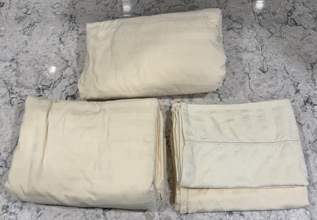 Wamsutta Queen Damask Stripe Sheet Set - Egyptian Cotton - photo 3