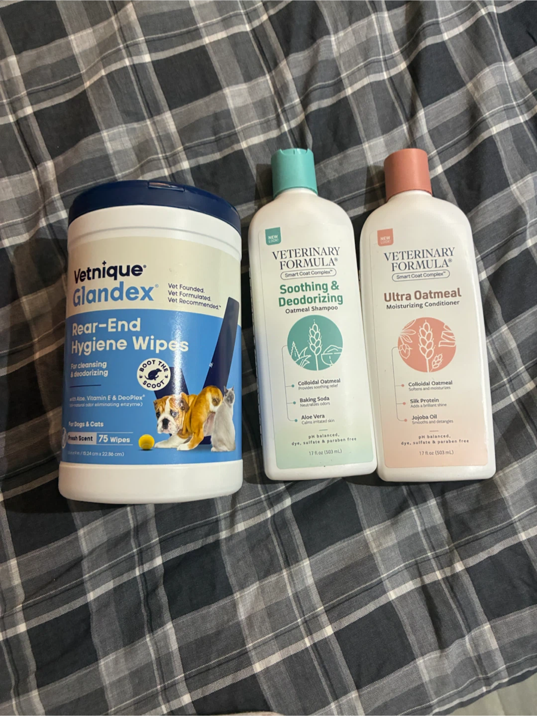 Glendex Wipes & shampoo/conditioner