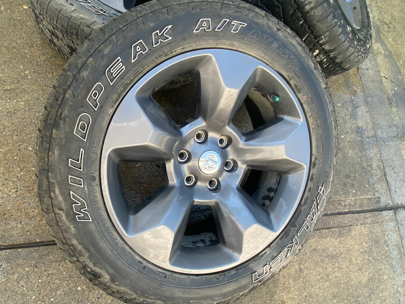 2025 RAM 1500 OEM 20" Wheels & Tires - Like new - photo 2