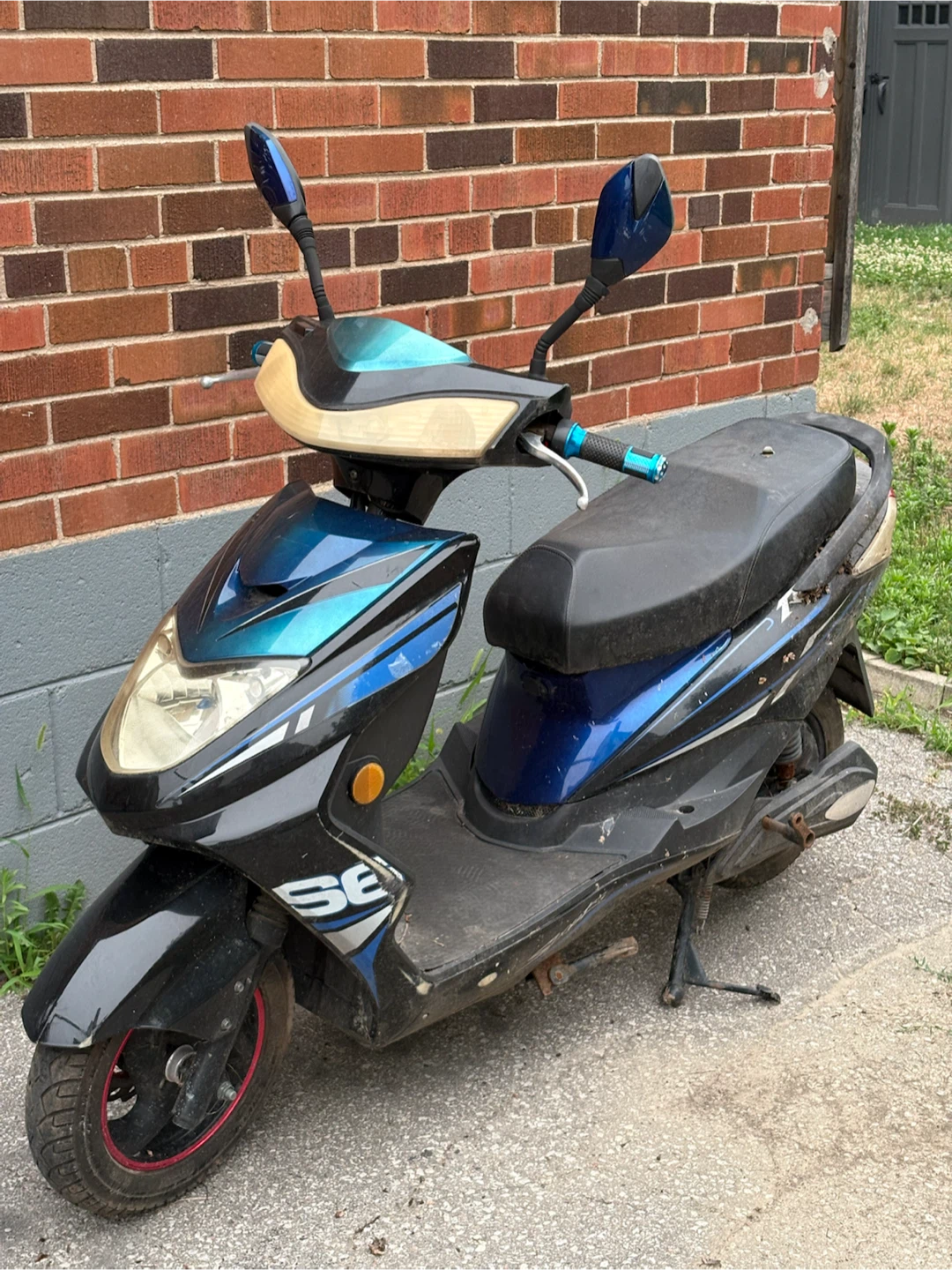 Black Scooter with Blue Accents - photo 2