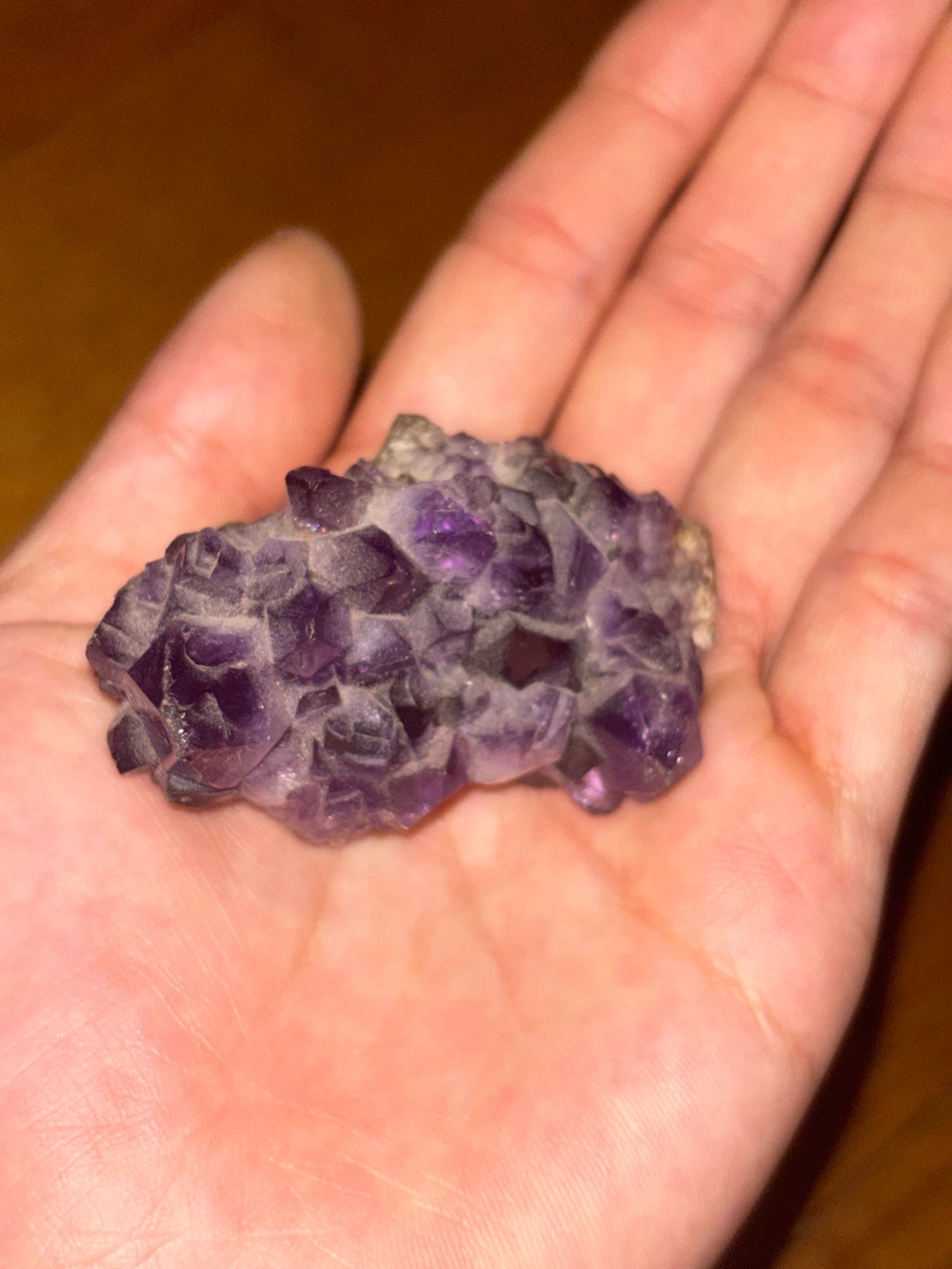 Amethyst geode crystal chunk