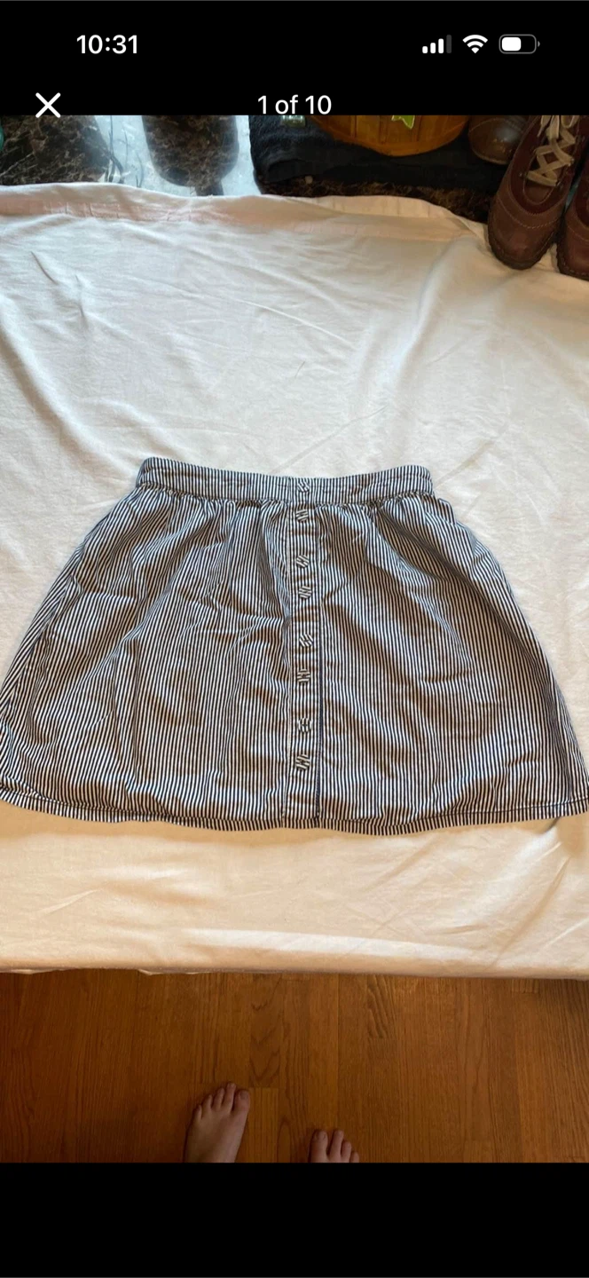 Mossimo Supply Co Striped Mini Skirt