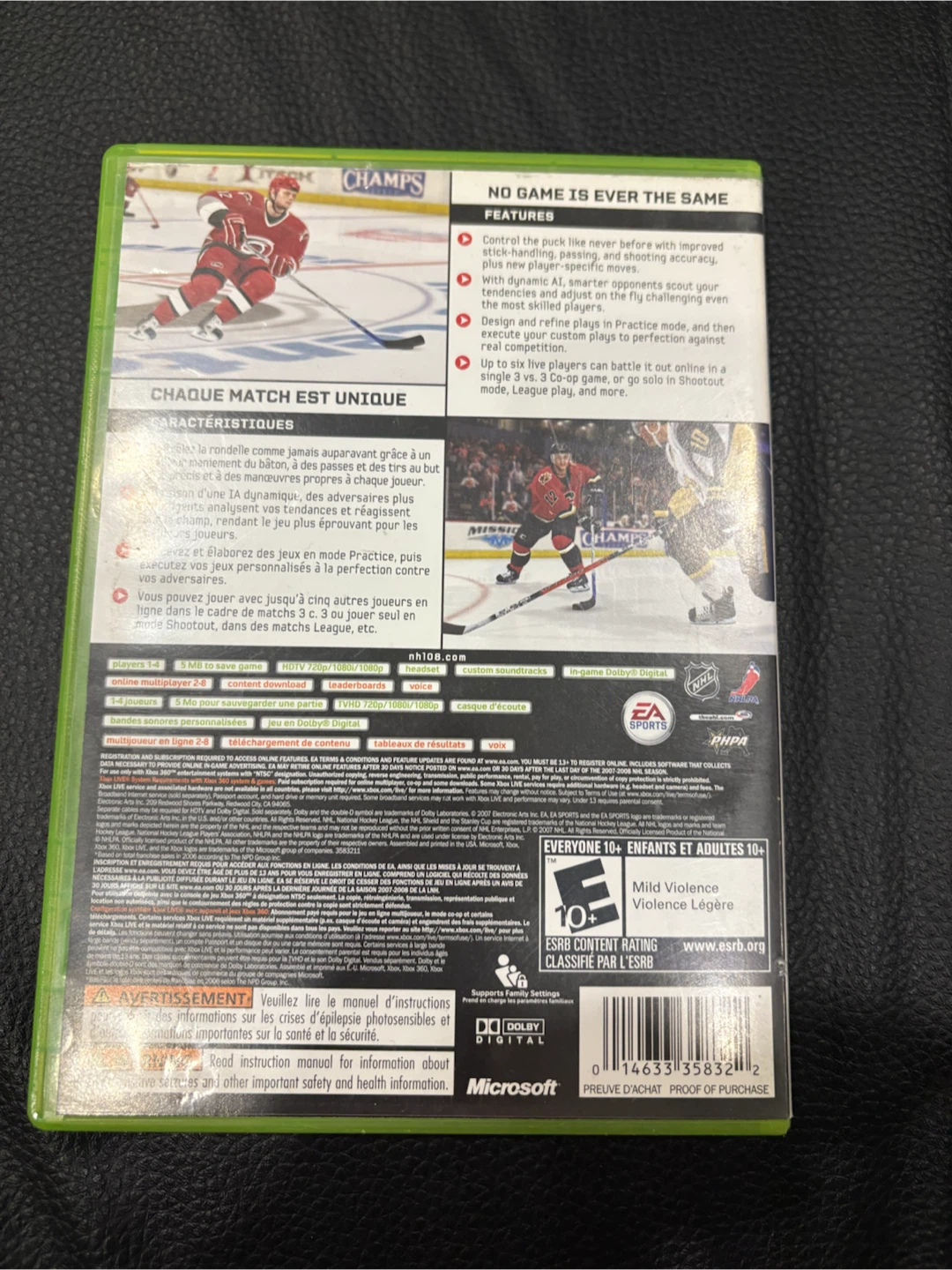 NHL 08 Xbox 360 Video Game - photo 5