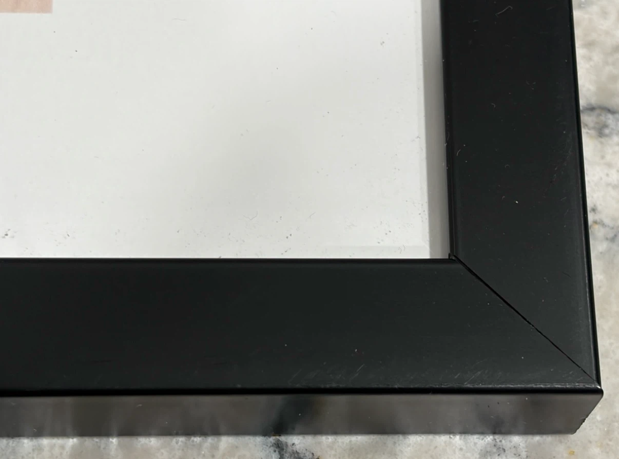11” x 14” Black Picture Frame with White Mat - photo 3