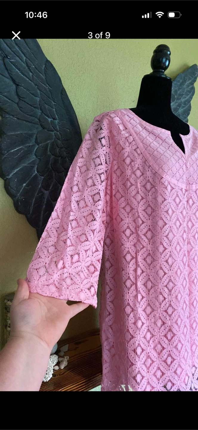 Isaac Mizrahi Lace 3/4 Sleeve Shirt - photo 4