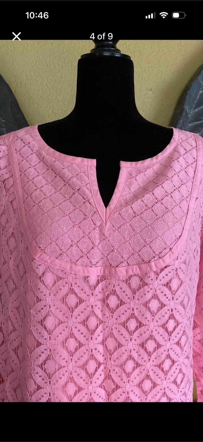Isaac Mizrahi Lace 3/4 Sleeve Shirt - photo 5