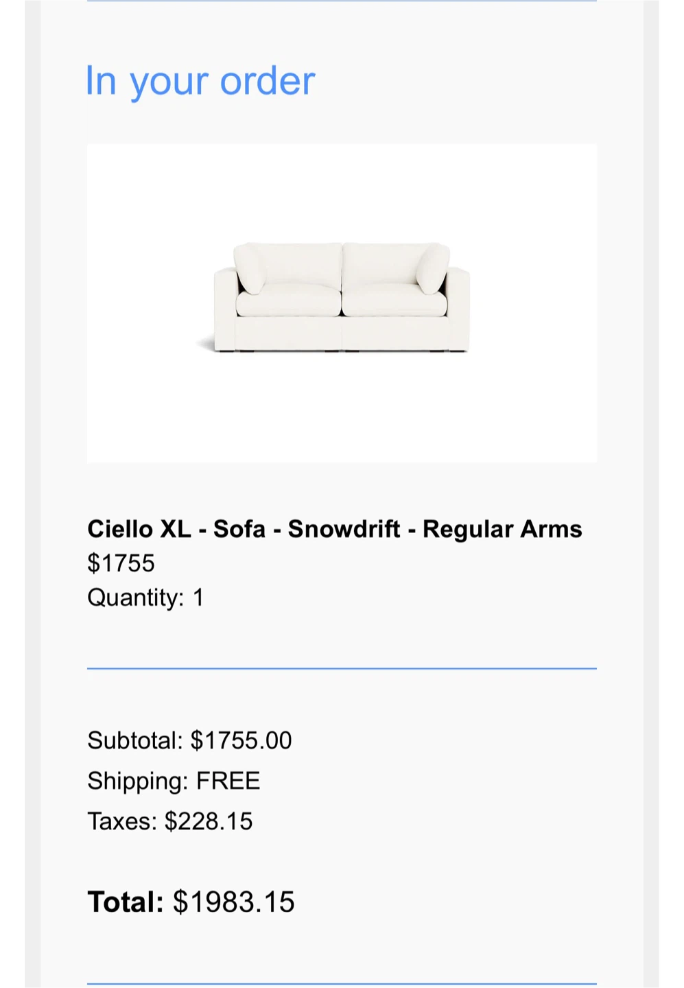 Sofa Cozey Ciello XL - photo 5