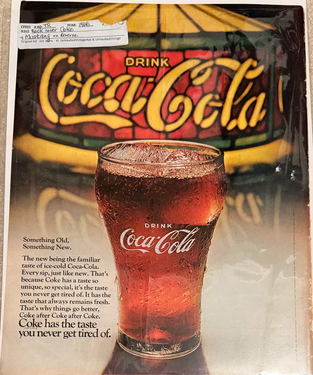 Coca-Cola Drink Vintage Advertisement 1968