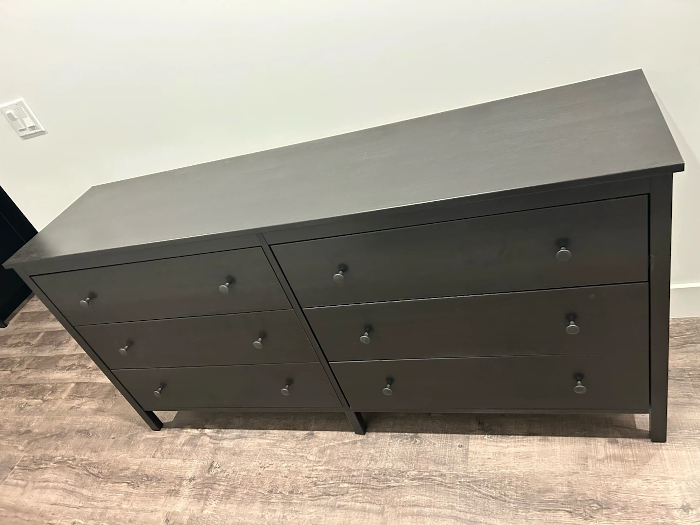 IKEA Dresser with 6 drawers black colour