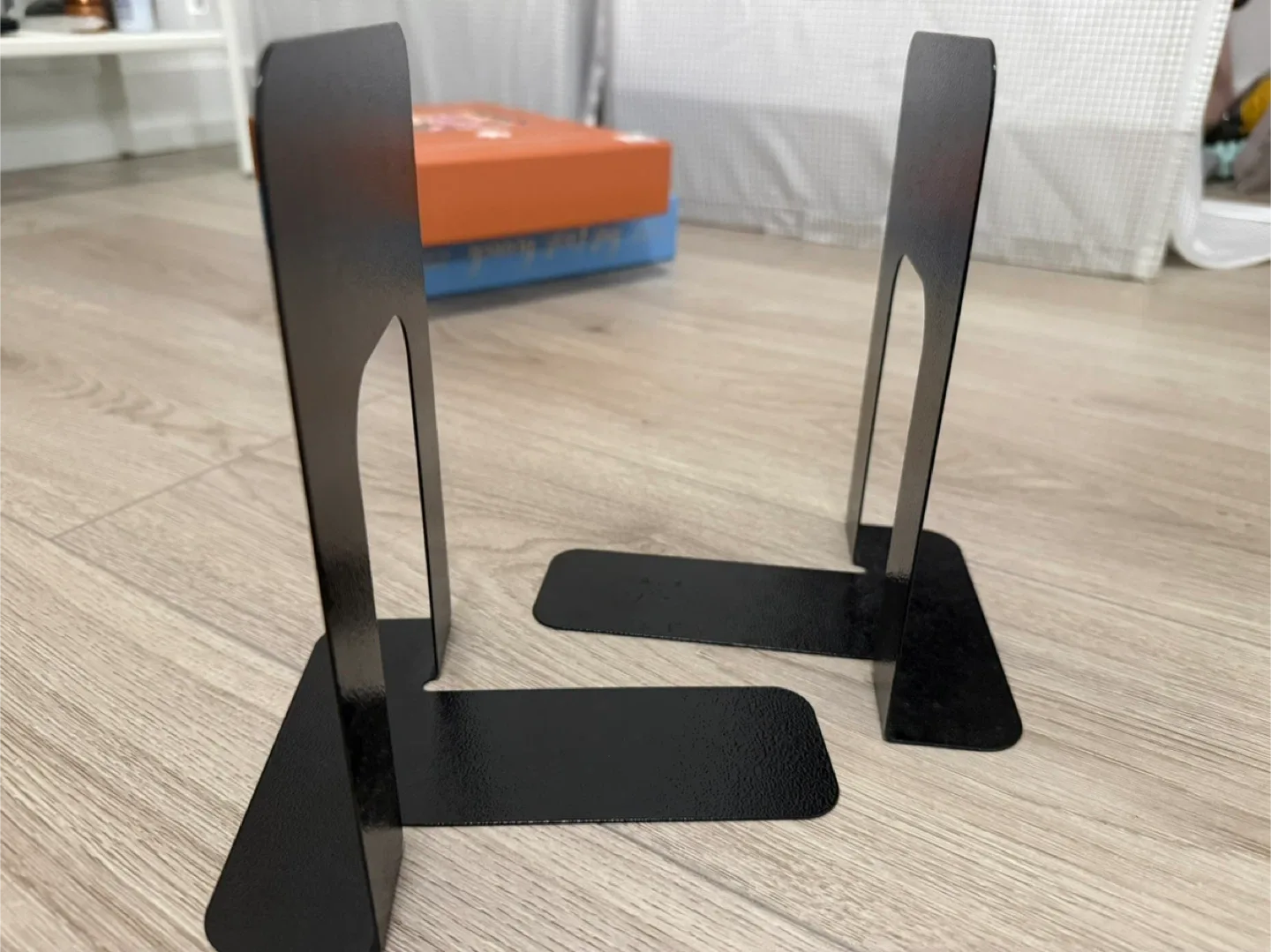 Black Metal Bookends - Set of 2