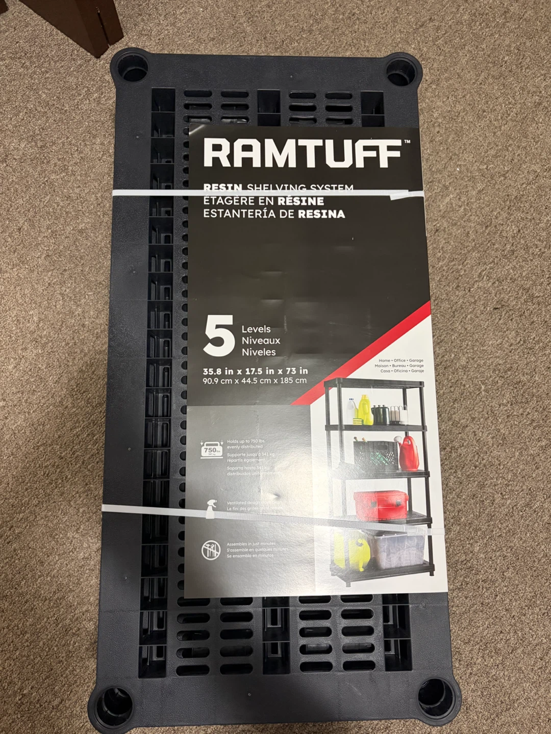 RAMTUFF 5-Level Shelving System