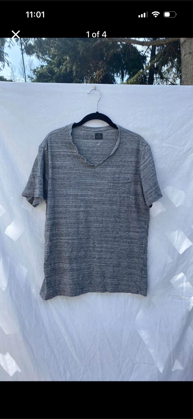 Urban Heritage Marled V-neck Shirt Top - photo 2