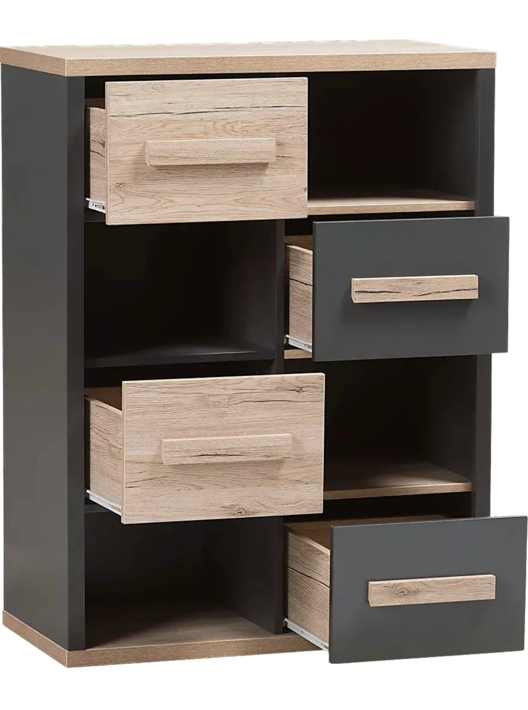 Free Storage Cabinet with Drawers and Shelves