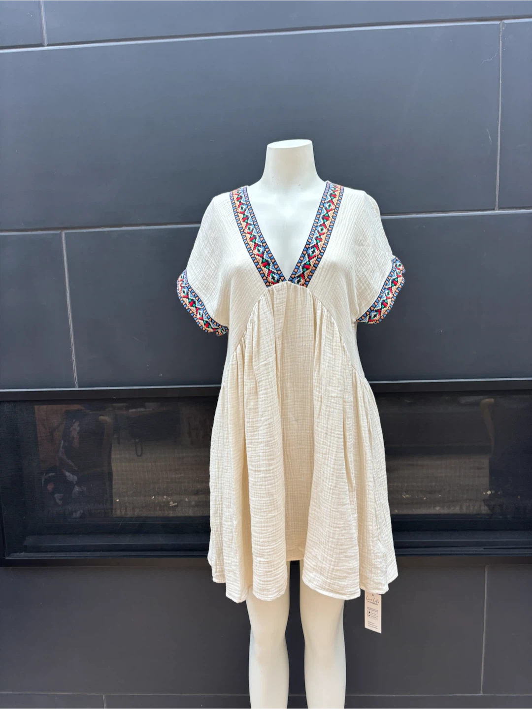 Dress 5 - White with coloured lining