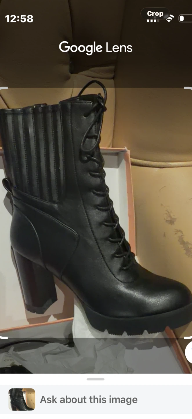 ALDO "Rebellious" Women's Black Combat Ankle Boots - photo 3
