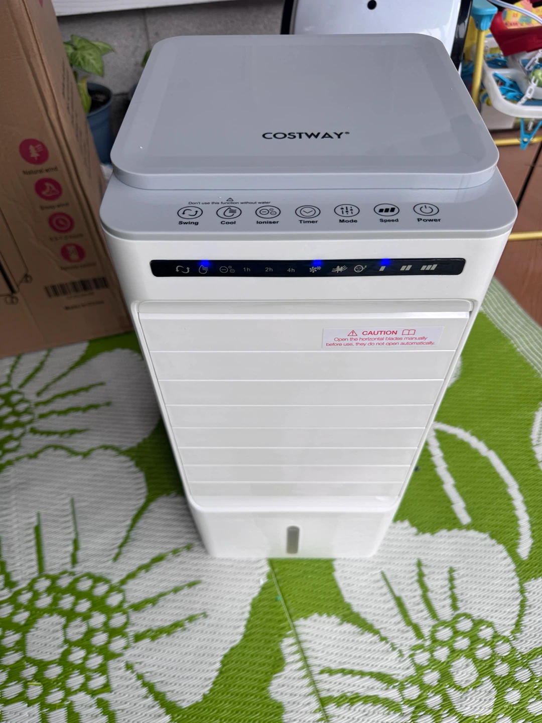 COSTWAY Evaporative Cooler Fan with Remote