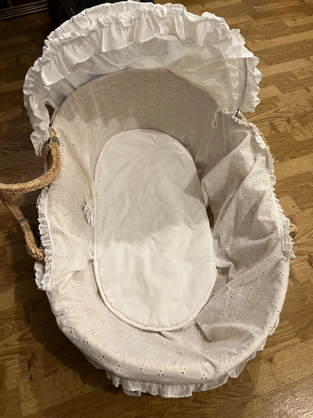 White Moses Basket Bassinet - photo 4