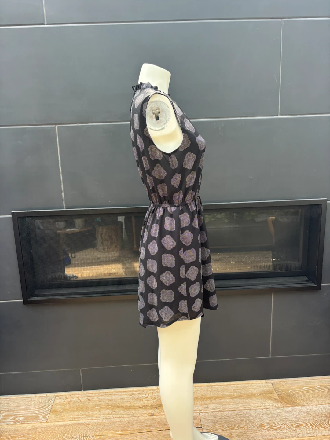 Dress 10 - Black+White Geometric Print