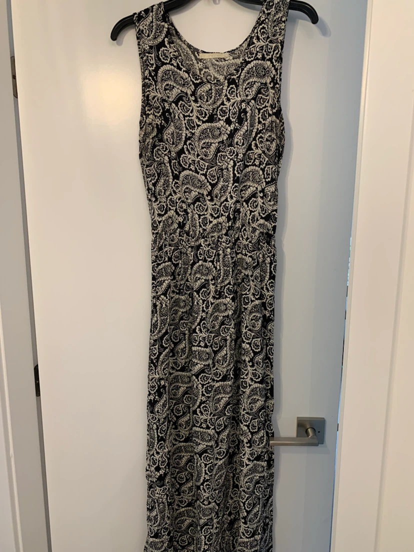 Rockn'Roll Maxi Dress - Black & White Paisley Print - photo 2