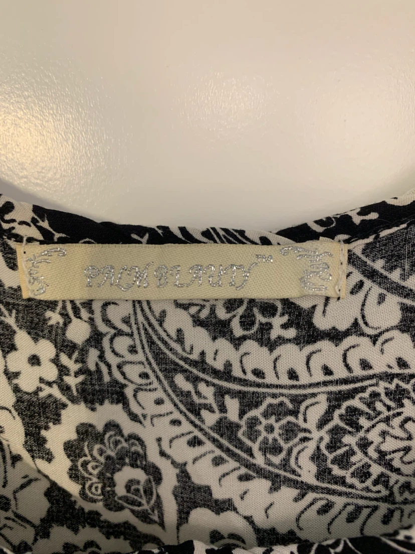 Rockn'Roll Maxi Dress - Black & White Paisley Print - photo 3