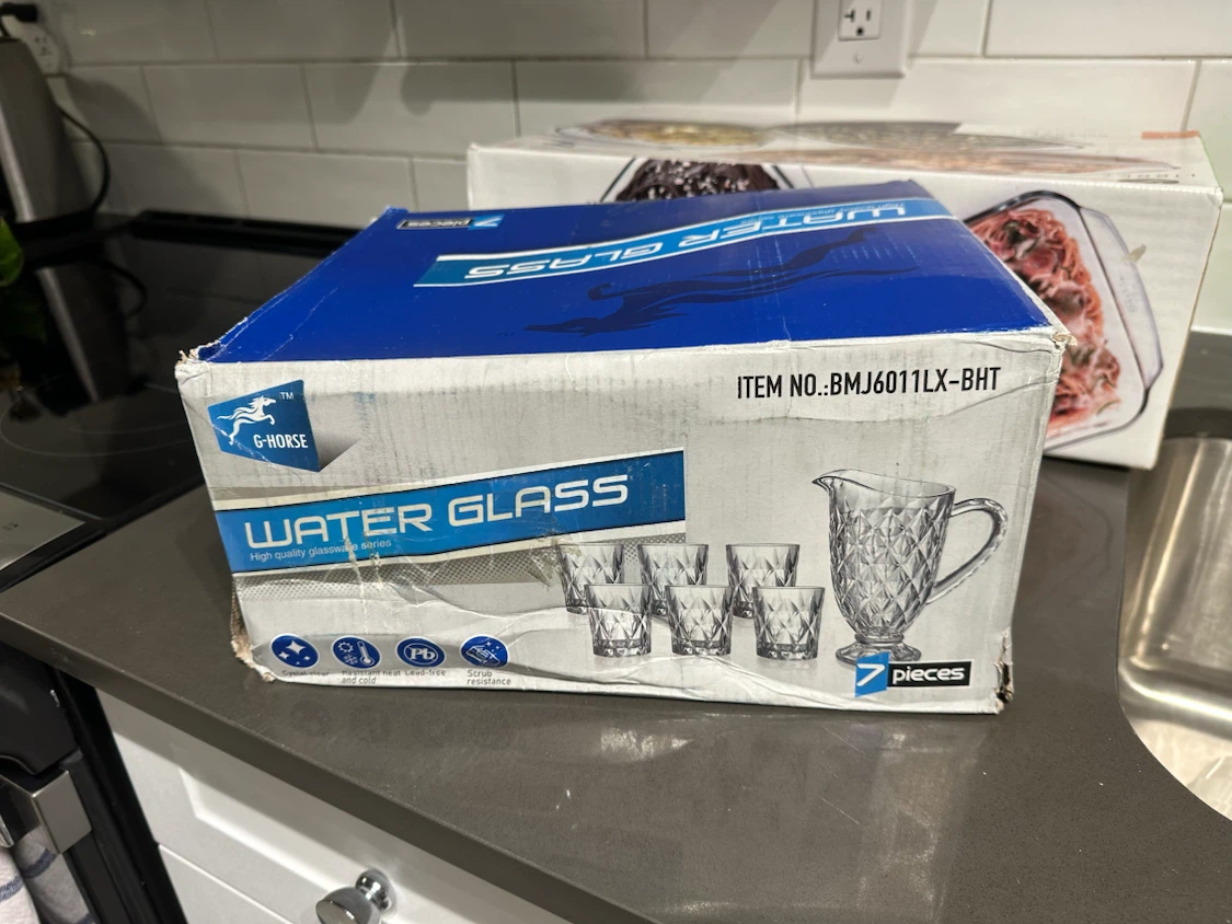 G-Horse Water Glass Pitcher and Tumbler Set