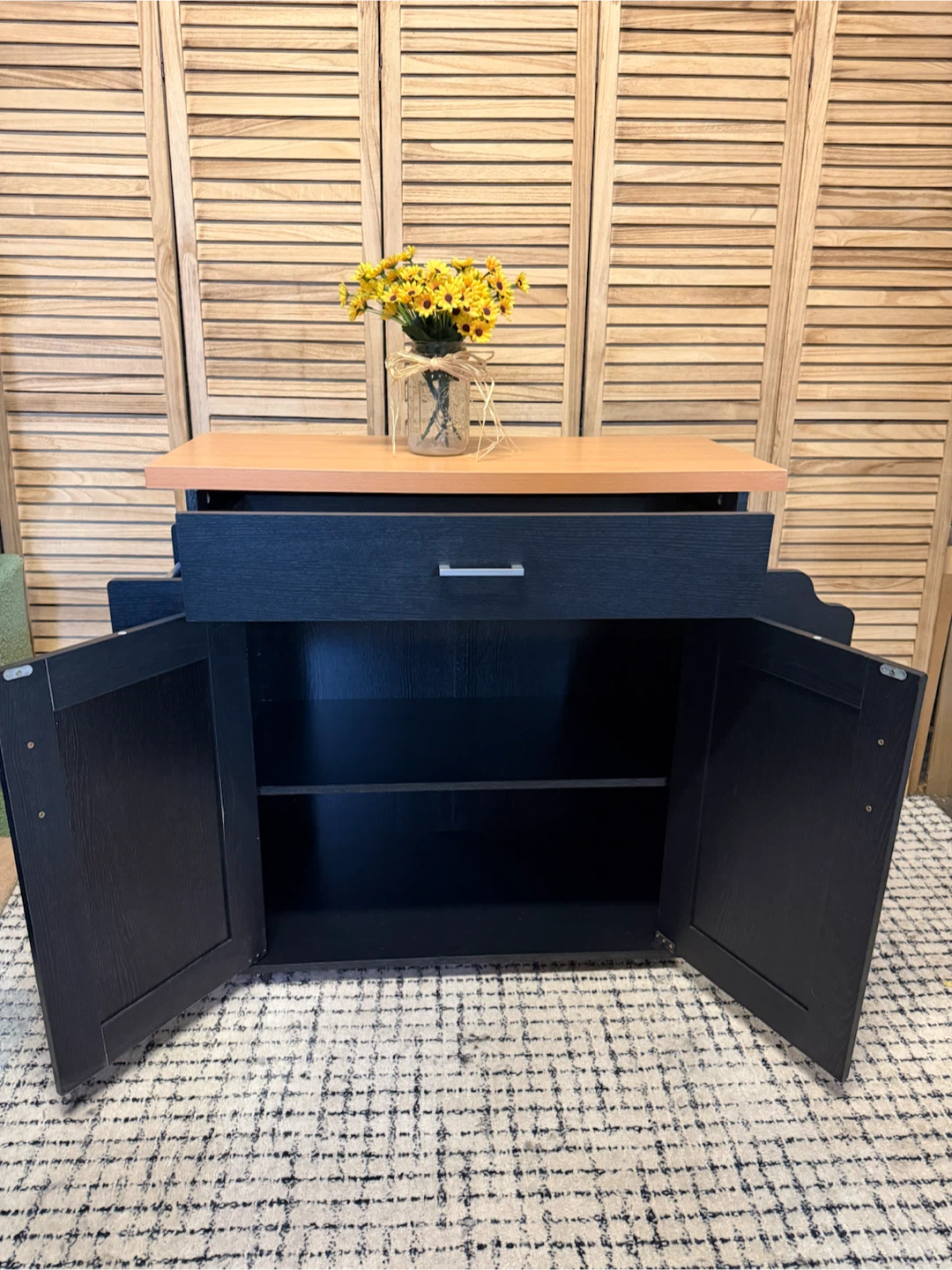 Black Kitchen Cart - photo 4