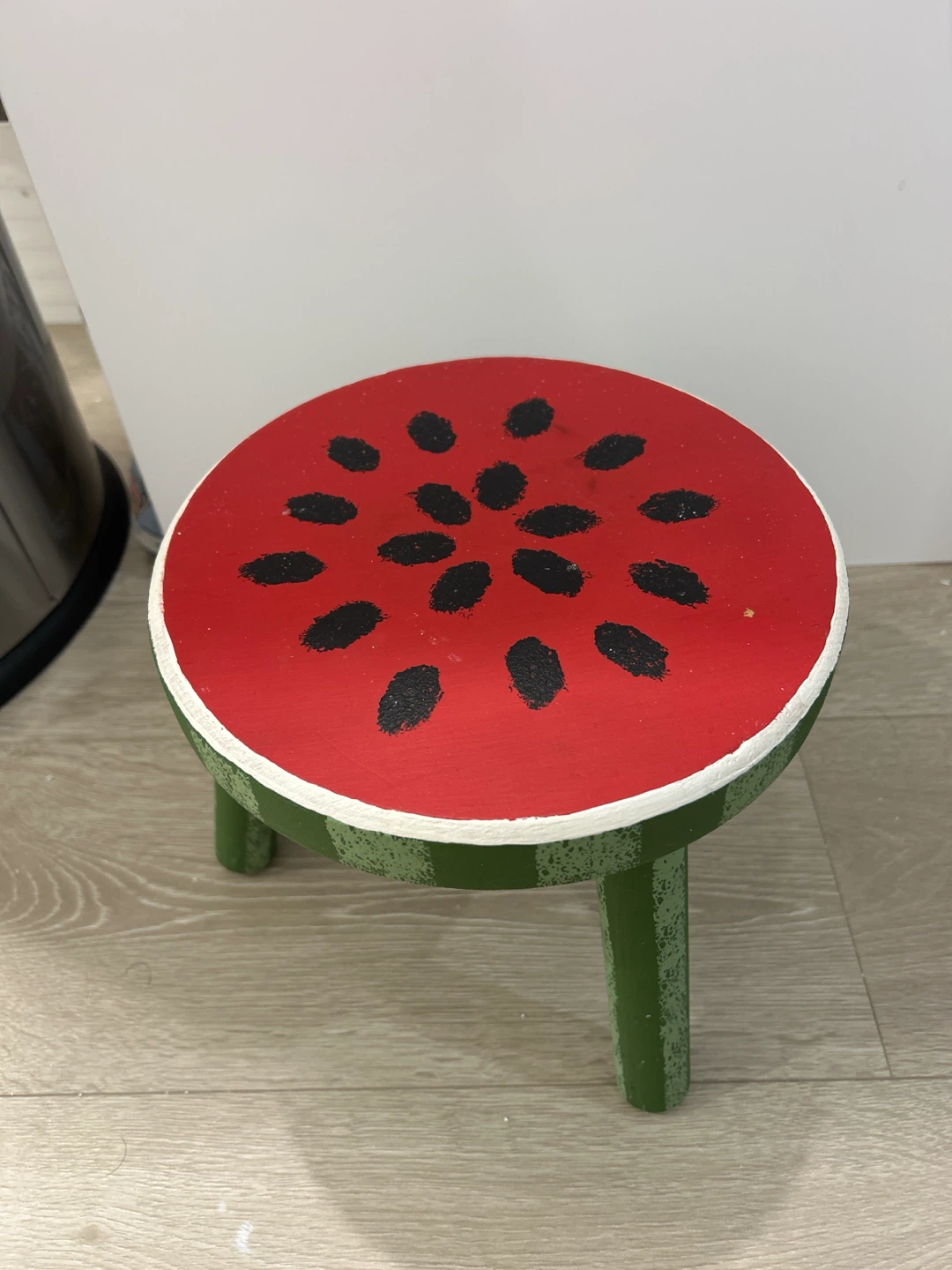 Wooden Watermelon Plant Stand or Stool - photo 2