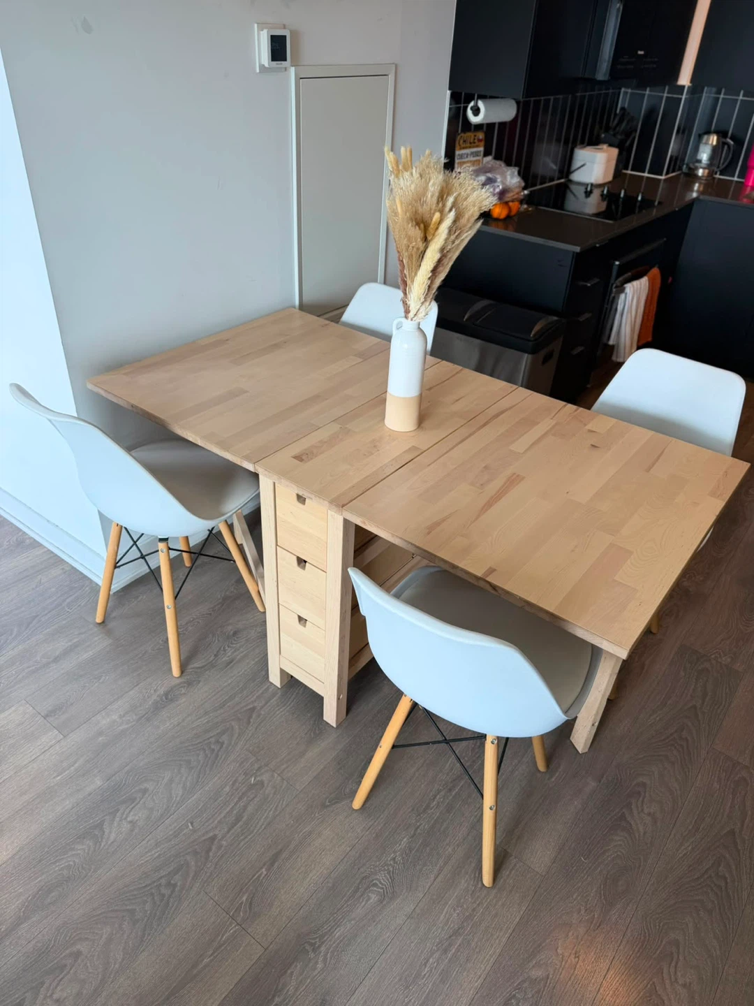 Dining Table with Drawers Collapsible - photo 3