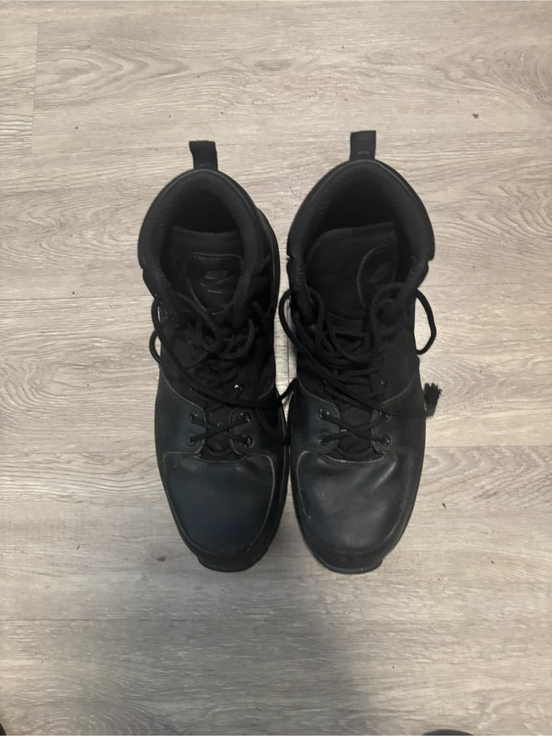 Black Nike Mid-Top Sneakers