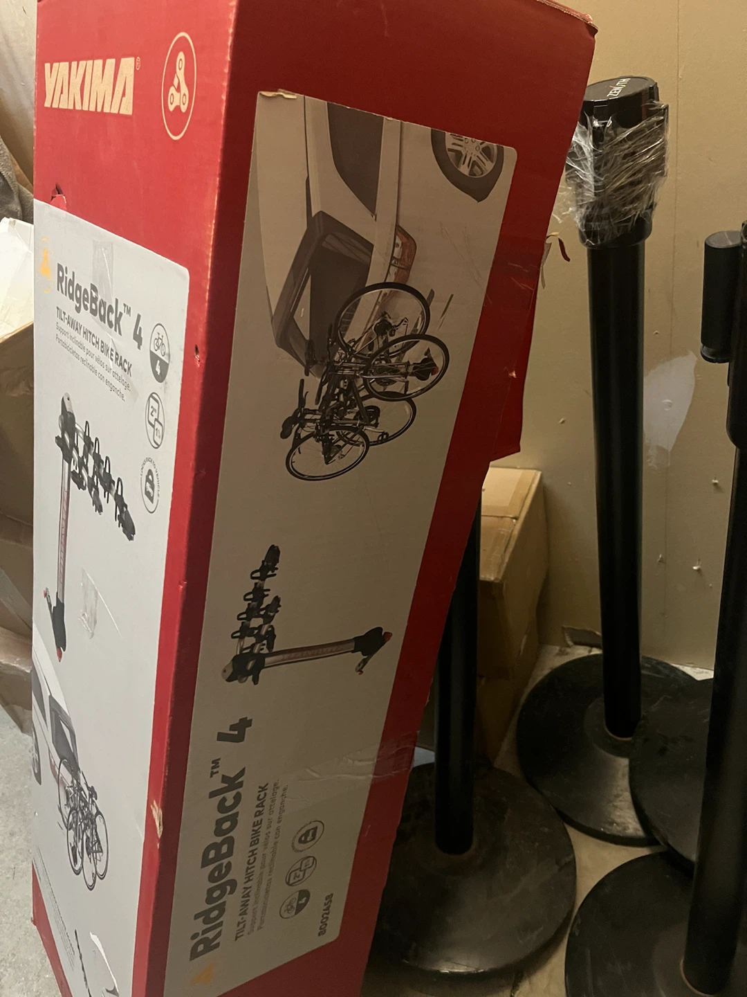 Tilt-Away Bike Rack