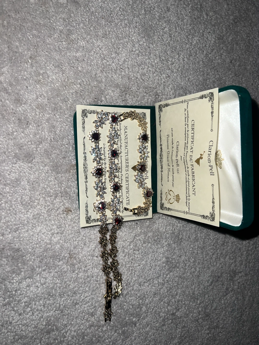 Clarion-Pell Princess Grace of Monaco Necklace and Earrings Set - photo 5