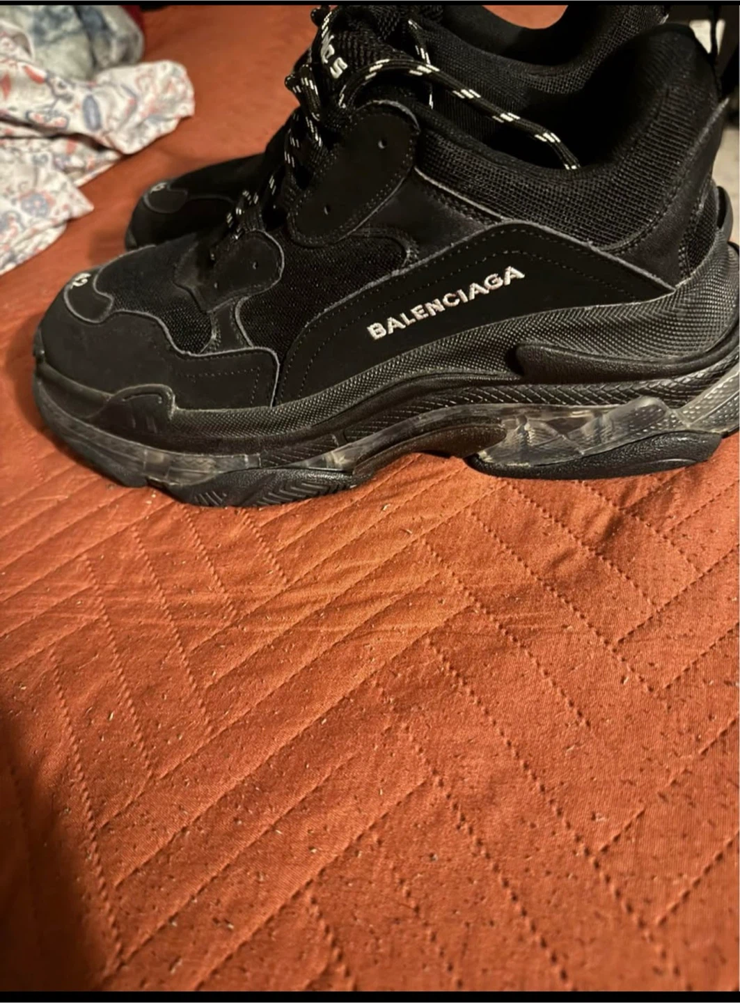 Balenciaga Triple S Sneaker - Black Size 42
