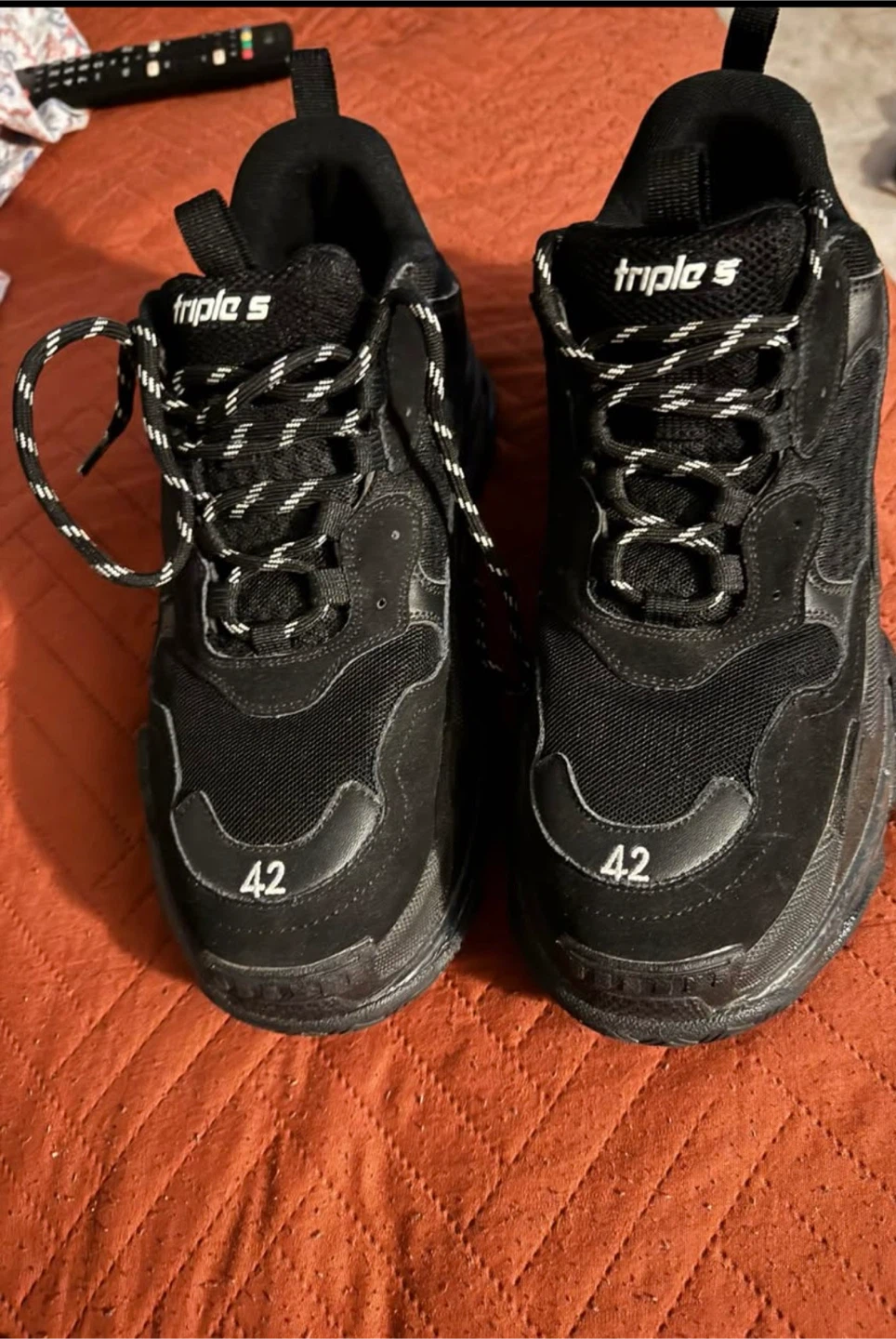 Balenciaga Triple S Sneaker - Black Size 42 - photo 2