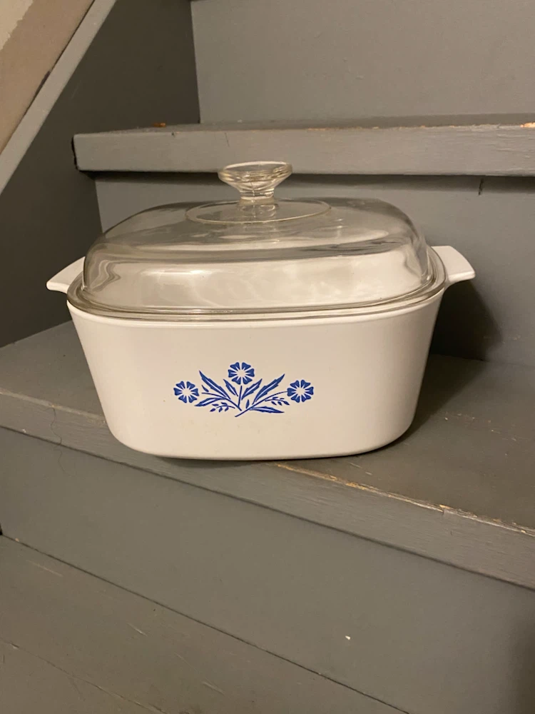 CorningWare Blue Cornflower Casserole Dish with Lid