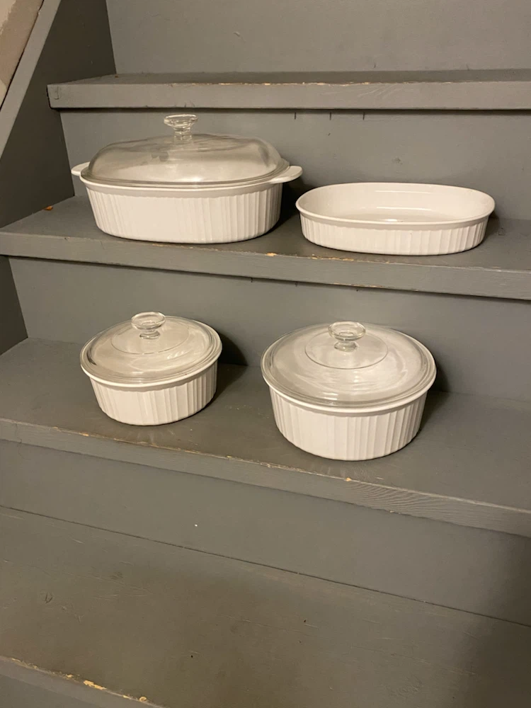 CorningWare French White Casserole Dishes Set