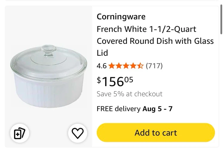 CorningWare French White Casserole Dishes Set - photo 4