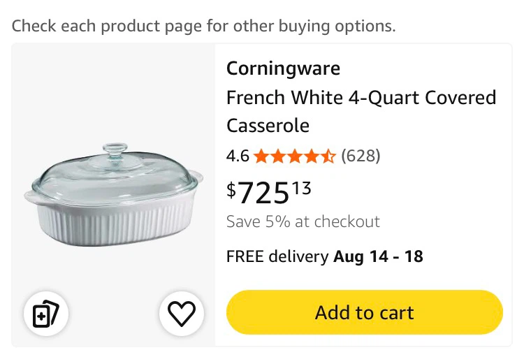 CorningWare French White Casserole Dishes Set - photo 5