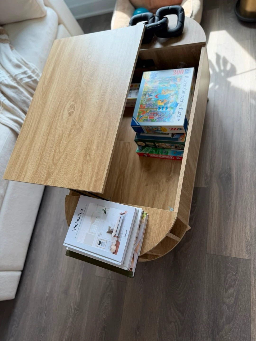 Coffee Table Wooden Lift-Top with Storage - photo 3