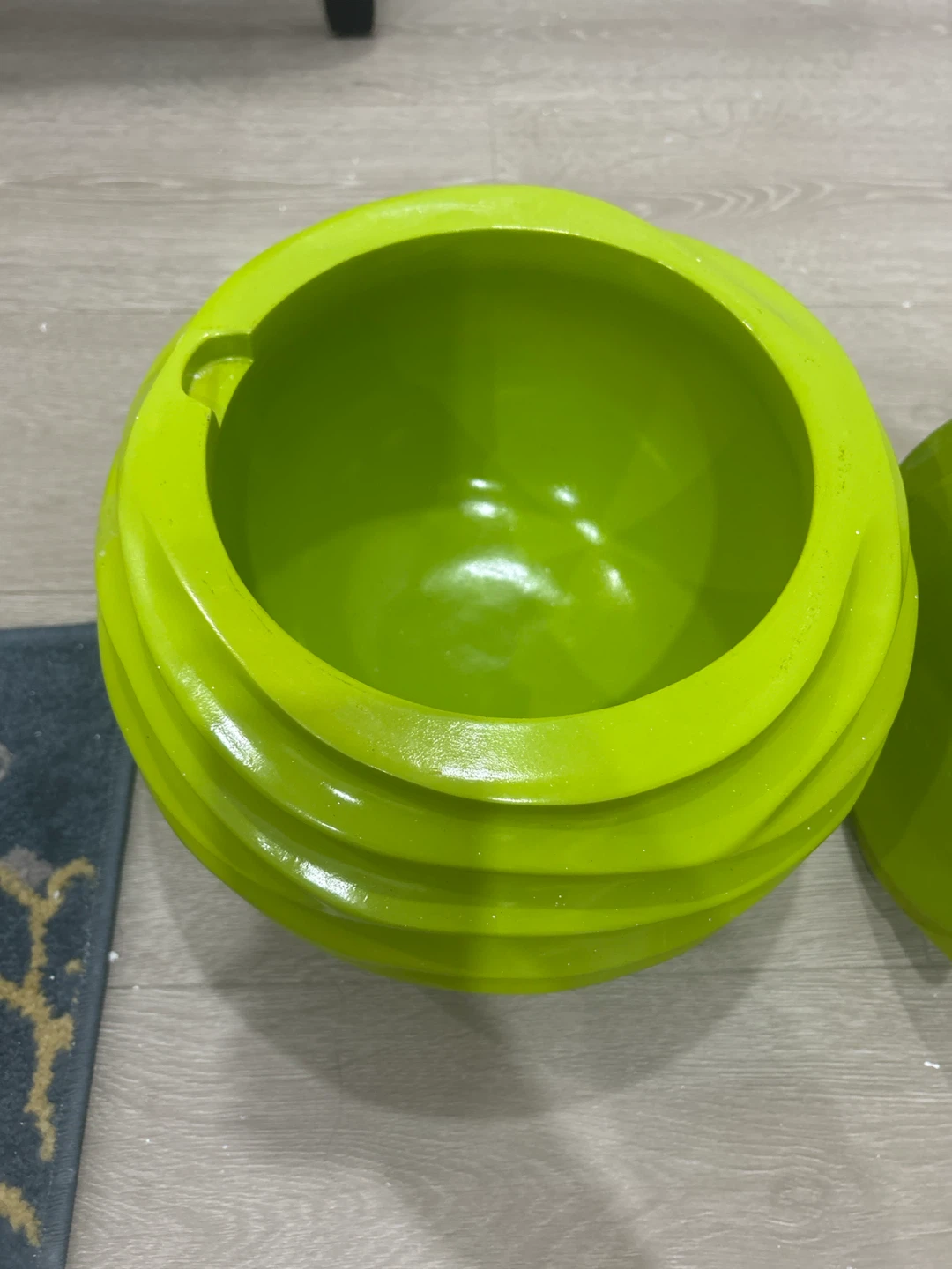 Lime Green Pear Shaped Storage Container - photo 3