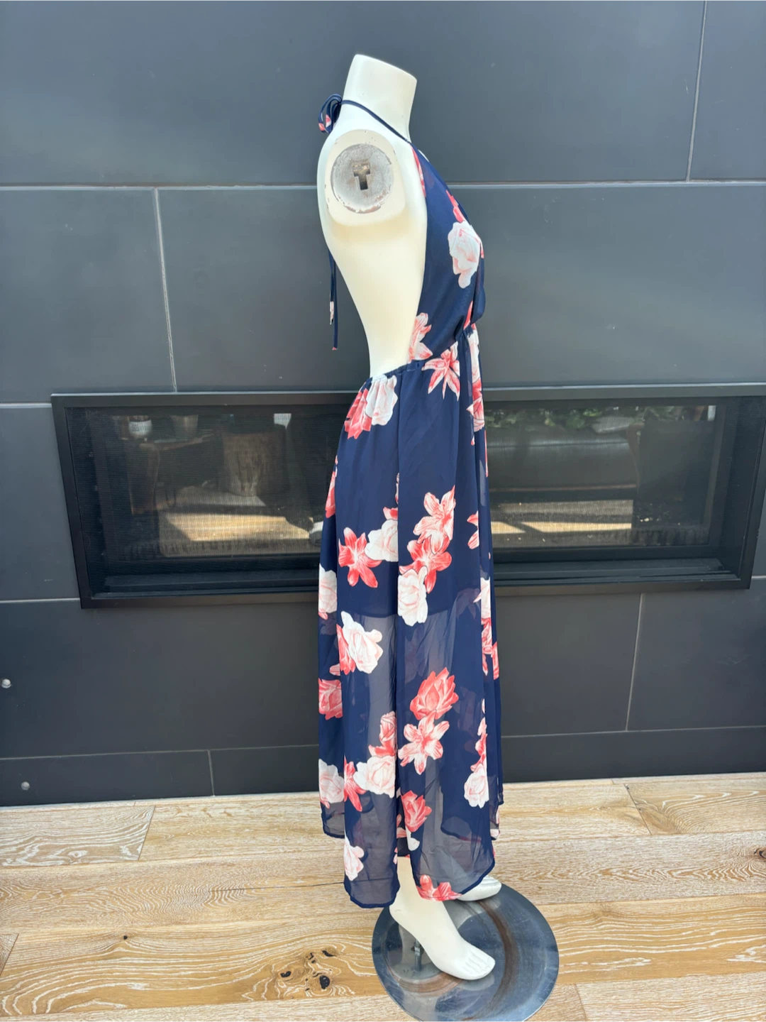 Dress 17 - Backless Blue Floral - photo 2