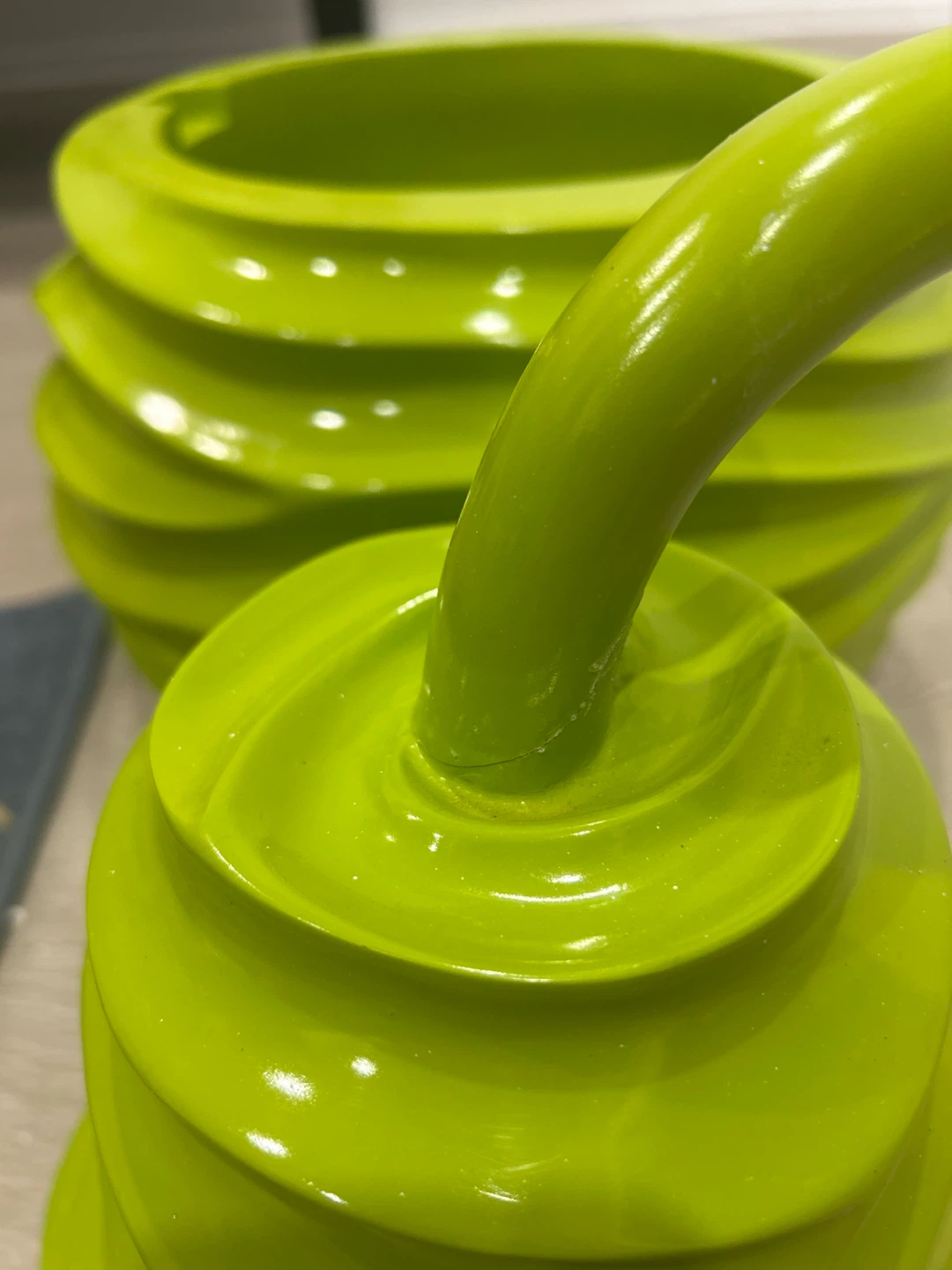 Lime Green Pear Shaped Storage Container - photo 4